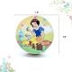 Handmade Pine Wood Snow White Forest Friends Knob for Kids Furniture